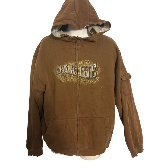 Dakine Y2K Brown Skater Hoodie.Size XL - Picture 1 of 4